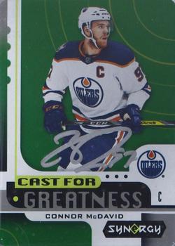 2019-20 Upper Deck Synergy - Cast for Greatness Autograph Green Achievements #CG-10 Connor McDavid Front