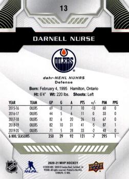 2020-21 Upper Deck MVP #13 Darnell Nurse Back