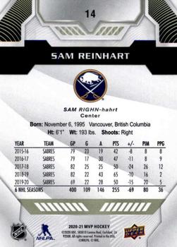 2020-21 Upper Deck MVP #14 Sam Reinhart Back