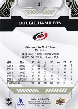 2020-21 Upper Deck MVP #33 Dougie Hamilton Back