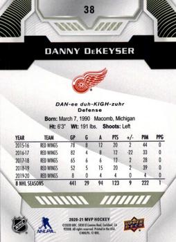 2020-21 Upper Deck MVP #38 Danny DeKeyser Back