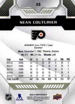 2020-21 Upper Deck MVP #46 Sean Couturier Back