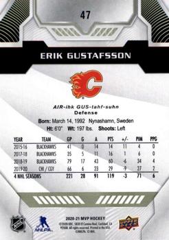 2020-21 Upper Deck MVP #47 Erik Gustafsson Back
