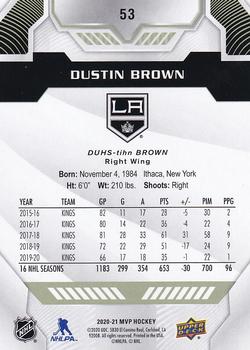 2020-21 Upper Deck MVP #53 Dustin Brown Back