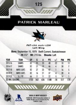 2020-21 Upper Deck MVP #125 Patrick Marleau Back