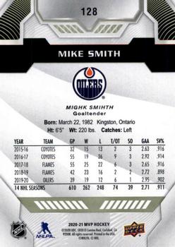 2020-21 Upper Deck MVP #128 Mike Smith Back