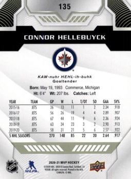 2020-21 Upper Deck MVP #135 Connor Hellebuyck Back