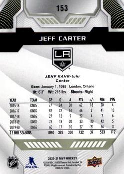 2020-21 Upper Deck MVP #153 Jeff Carter Back