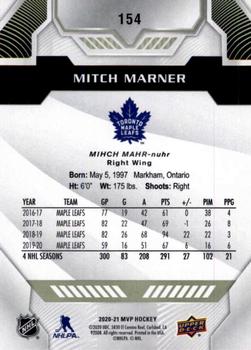 2020-21 Upper Deck MVP #154 Mitch Marner Back