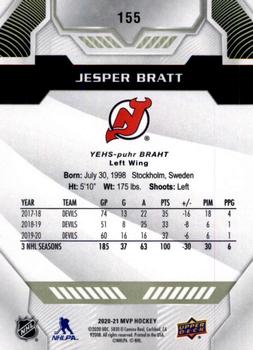 2020-21 Upper Deck MVP #155 Jesper Bratt Back