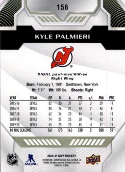 2020-21 Upper Deck MVP #156 Kyle Palmieri Back