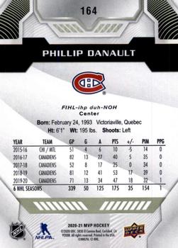 2020-21 Upper Deck MVP #164 Phillip Danault Back