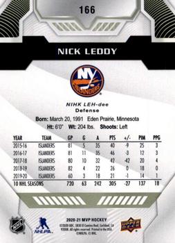 2020-21 Upper Deck MVP #166 Nick Leddy Back