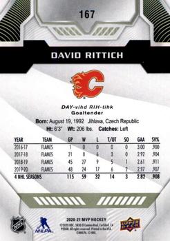 2020-21 Upper Deck MVP #167 David Rittich Back