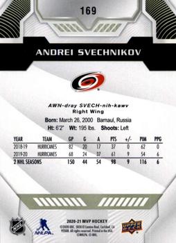 2020-21 Upper Deck MVP #169 Andrei Svechnikov Back