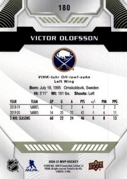 2020-21 Upper Deck MVP #180 Victor Olofsson Back
