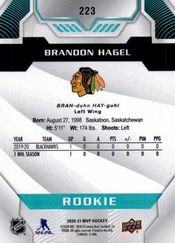 2020-21 Upper Deck MVP #223 Brandon Hagel Back