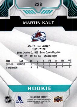 2020-21 Upper Deck MVP #228 Martin Kaut Back