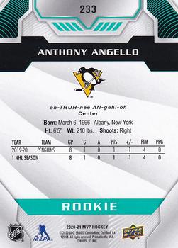 2020-21 Upper Deck MVP #233 Anthony Angello Back