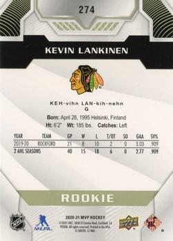 2020-21 Upper Deck MVP #274 Kevin Lankinen Back