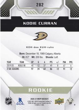 2020-21 Upper Deck MVP #282 Kodie Curran Back