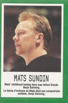 1997 Gatorade #NNO Mats Sundin Front
