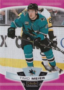 2019-20 O-Pee-Chee Platinum - Matte Pink #42 Timo Meier Front