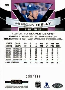 2019-20 O-Pee-Chee Platinum - Violet Pixels #99 Morgan Rielly Back