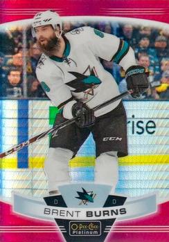 2019-20 O-Pee-Chee Platinum - Red Prism #53 Brent Burns Front