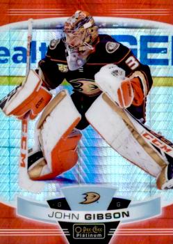 2019-20 O-Pee-Chee Platinum - Red Prism #60 John Gibson Front