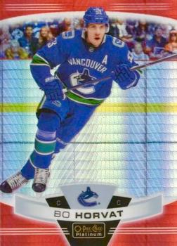 2019-20 O-Pee-Chee Platinum - Red Prism #91 Bo Horvat Front