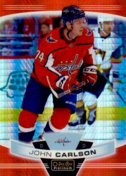 2019-20 O-Pee-Chee Platinum - Red Prism #107 John Carlson Front