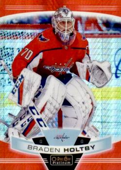 2019-20 O-Pee-Chee Platinum - Red Prism #120 Braden Holtby Front
