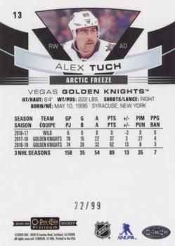 2019-20 O-Pee-Chee Platinum - Arctic Freeze #13 Alex Tuch Back