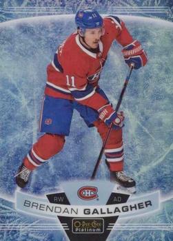 2019-20 O-Pee-Chee Platinum - Arctic Freeze #86 Brendan Gallagher Front