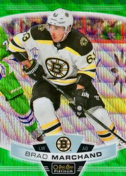 2019-20 O-Pee-Chee Platinum - Emerald Surge #68 Brad Marchand Front