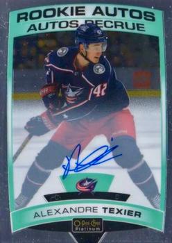 2019-20 O-Pee-Chee Platinum - Rookie Autos #R-AT Alexandre Texier Front