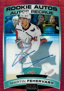 2019-20 O-Pee-Chee Platinum - Rookie Autos Red Prism #R-MA Martin Fehervary Front