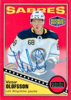 2019-20 O-Pee-Chee Platinum - Retro Red Rainbow Autographs #R-61 Victor Olofsson Front