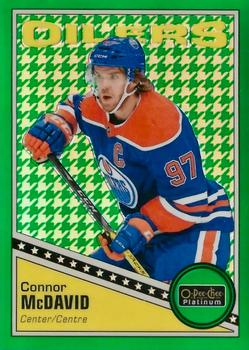 2019-20 O-Pee-Chee Platinum - Retro Green Houndstooth #R-1 Connor McDavid Front
