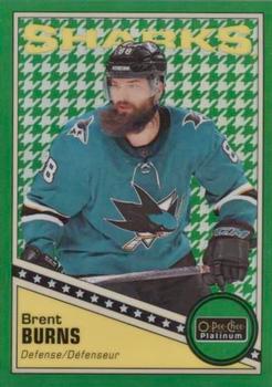 2019-20 O-Pee-Chee Platinum - Retro Green Houndstooth #R-9 Brent Burns Front