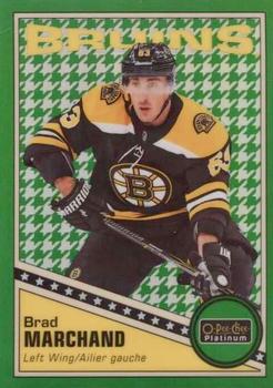 2019-20 O-Pee-Chee Platinum - Retro Green Houndstooth #R-50 Brad Marchand Front