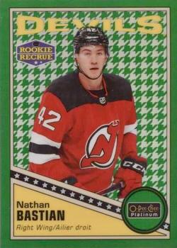 2019-20 O-Pee-Chee Platinum - Retro Green Houndstooth #R-81 Nathan Bastian Front