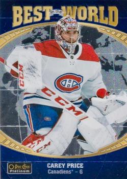2019-20 O-Pee-Chee Platinum - Best in the World #BW-10 Carey Price Front