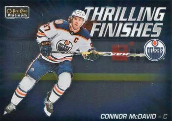 2019-20 O-Pee-Chee Platinum - Thrilling Finishes #TF-2 Connor McDavid Front