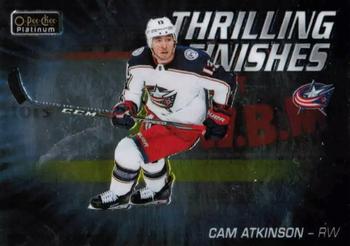 2019-20 O-Pee-Chee Platinum - Thrilling Finishes #TF-5 Cam Atkinson Front