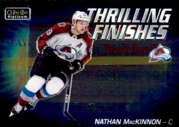 2019-20 O-Pee-Chee Platinum - Thrilling Finishes #TF-9 Nathan MacKinnon Front