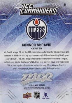2019-20 Upper Deck MVP - Ice Commanders Achievements #0 Connor McDavid Back