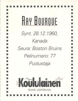 1994 Koululainen NHL-tähtipelaajat (Finnish) #NNO Ray Bourque Back