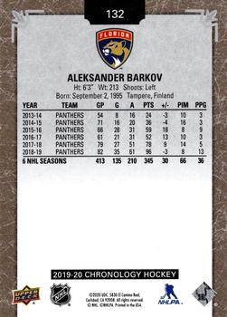 2019-20 Upper Deck Chronology #132 Aleksander Barkov Back